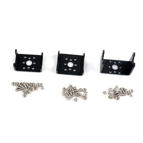 30KG High-Torque Serial Bus Servo 12V 360° Continuous Rotation Programmable Smart Industrial Digital Servo with Controller for RC Car Steering Servo Robotic Arm (1 Servo with 1 Bracket) - style: 1 Servo With 1 Bracket
