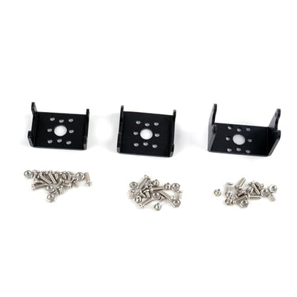 30KG High-Torque Serial Bus Servo 12V 360° Continuous Rotation Programmable Smart Industrial Digital Servo with Controller for RC Car Steering Servo Robotic Arm (1 Servo with 1 Bracket) - style: 1 Servo With 1 Bracket
