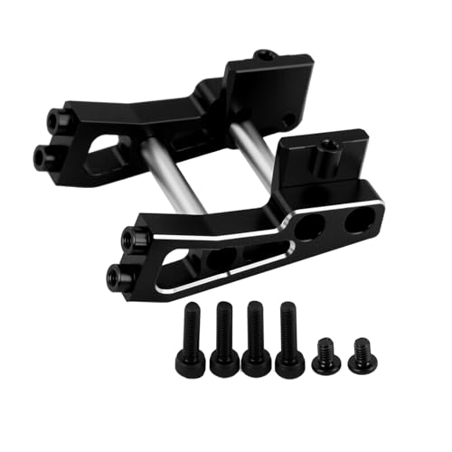 Aluminum Alloy Rear Wing Mount for Arrma 1/14 Typhon GROM Upgrade Parts (Black) - color: Black