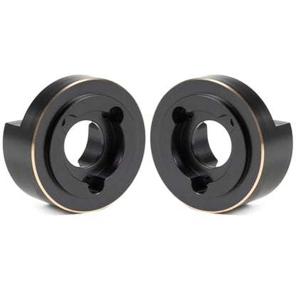 Machined Brass Portal Knuckle Weights - Low Offset for Vanquish Currie Portal F9 SCX10-II and VS4-10 Ultra Offset Front Axle - 128g Each, Low Center of Gravity Upgrade