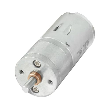2Pcs 6-12V DC Motor Double-Shaft Strong Magnetic High Torque Gear Motor for Smart Robot Car/DIY Toys
