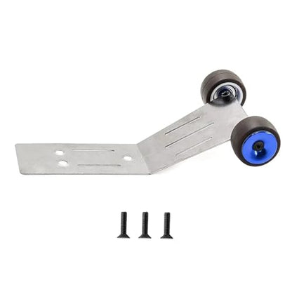 RC car Components Compatible with Traxxas for Mini for MAXX Monster Truck RC Car Upgrade Parts Accessories Metal Wheelie Bar DIY 107154 1(Blue) - color: Blue