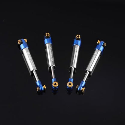 40mm Shock Adjustable Inner Spring Shock for SCX24 AX24, Blue Silver | CNC Aluminum Dampers, Multi Mode Adjustment, Low Friction Damping Shaft - color: Blue Silver