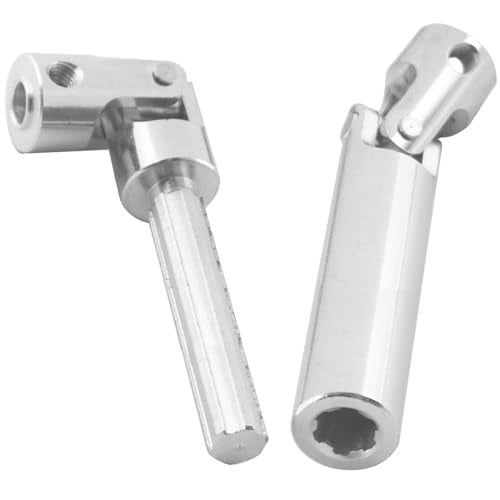 2Pcs Vgoohobby Metal Centre Transmission Shaft Drive Shaft Dogbone Compatible with Axial SCX10 SCX0016 Tamiya CC01 RC4WD D90 90028 1/10 RC Rock Crawlers Car (90mm-115mm) - size: 90mm-115mm