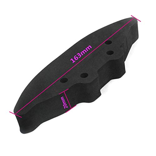 ShareGoo Front Foam Bumper,Aluminum Bumper Rail Upper Plate Compatible with HSP Redcat Racing 1/10 RC Drift Car Lightning EP Drift/EPX Pro/STK Lightning STR