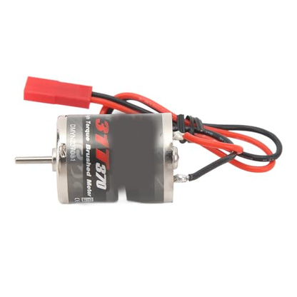 JTLB 370 Engine Motor, 31T High Low Noise, Efficient Heat with Stainless Steel Housing for Remote Control Boat, Replacement for SCX24, T3-01