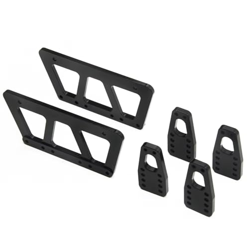 RC Replacement Parts For Axial For SCX10 1/10 Alloy Chassis Lift Plate Set RC Truck Models Car Upgrade Accessories Replacement Parts(Black) - color: Black