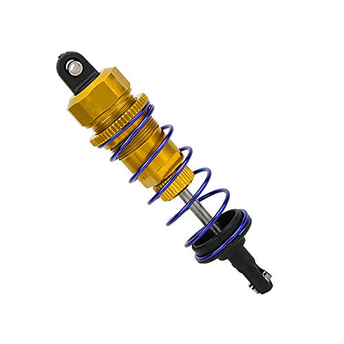 2pcs 92mm RC Oil Pressure Adjustable Front Shock Damper, 1/10 RC Car Shock Absorber, Upgraded Aluminum Alloy Buggy Suspension for ZD Racing HSP Hongnor LRP HPI (Gold) - color: Gold