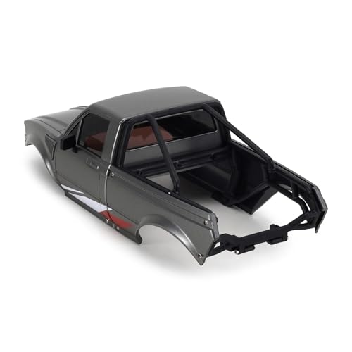 RC Spare Part Compatible with TRX4M for Defender for Bronco for Pickup Hard Body Shell with Bed Rack 1/18 RC Crawler Car Upgrade Parts(Gray) - size: Gray