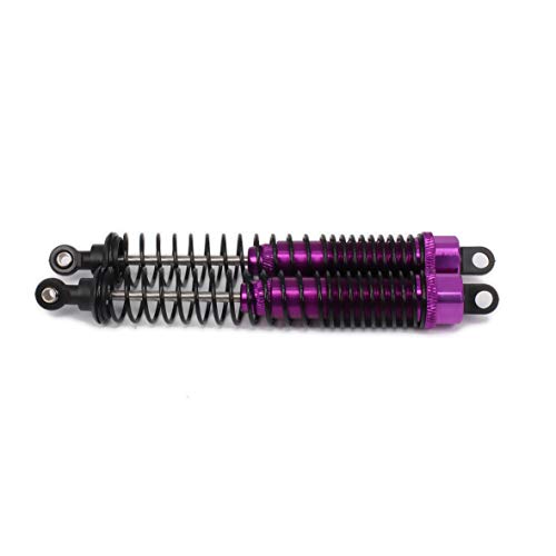Shock Absorber Damper 130mm Oil Adjustable Alloy Aluminum for RC Car 1/10 Crawler Truck Upgraded Hop-Up Parts HPI HSP Traxxas Losi Axial Tamiya Redcat Himoto Losi(Purple) - color: Purple