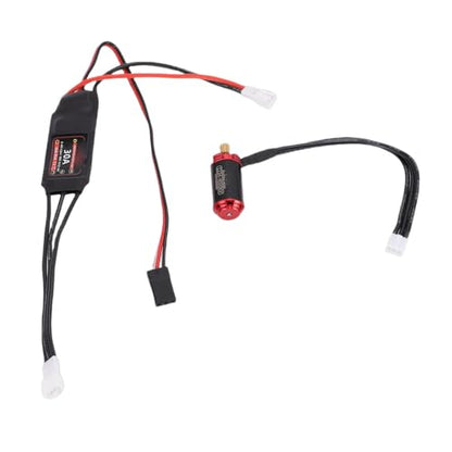 Keenso RC Car Brushless Motor Set, Aluminum Alloy 4000KV 30A ESC Combo for SCX24 Upgrades and Performance