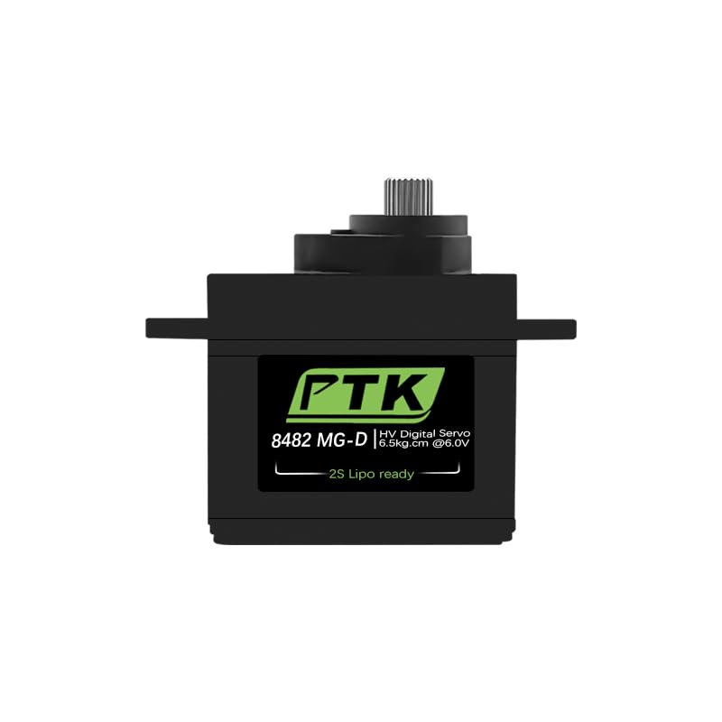 PTK 8482 MG-D 16g Metal Teeth Digital Servo Remote Control Model Airplane Car Steering Fixed Wing HS82MG (1pcs) - style: PTK 8482-1pcs