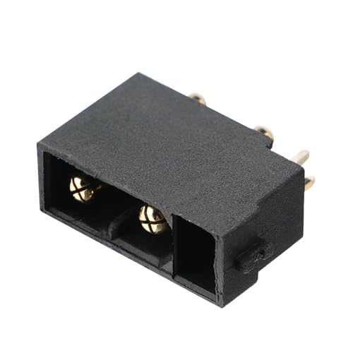 ELFCULB 5pcs Amass XT30(2+2) PB Male Connectors, Gold Plated for RC UAV Robots (Black) - color: 5pcs XT30(2+2)PB Male