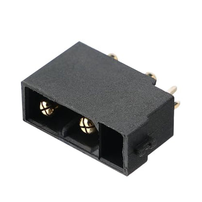 ELFCULB 5pcs Amass XT30(2+2) PB Male Connectors, Gold Plated for RC UAV Robots (Black) - color: 5pcs XT30(2+2)PB Male