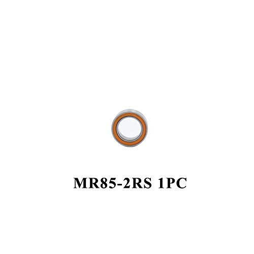 Bearing Kit Compatible with Tamiya Grasshopper/Hornet Precision (5x11x4mm/9pcs, 5x8x2.5mm/1pc) Orange Rubber Sealed