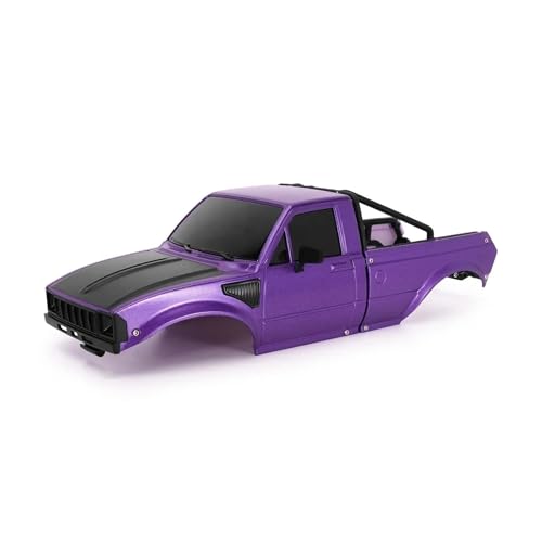 RC Upgrade Accessories for TRX4M for Defender for Bronco 1/18 IR60 for Pickup Hard Body Shell with Bed Rack RC Crawler Car Accessories Modification RC Car Parts(Purple) - size: Purple