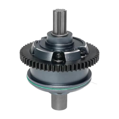Center Gearbox 57T Diff Metal Upgrades for Mojave 4S for BLX 1/10 | RC Car Upgrades Modify Repair Parts with metal gearbox and 57T diff smooth torque split heat control(Titanium 1) - color: Titanium 1