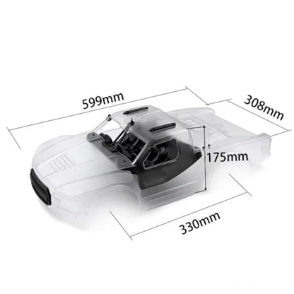 Rc Accessories Parts Body Shell Kit Clear Polycarbonate Pre-Cut for Pickup Without Sticker for Arrma for Mojave 1/10 RC Car Truck Upgrades Parts