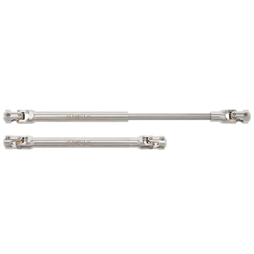 MEUS RACING 2pcs Universal Driveshaft for SCX10 SCX10 II Wraith TRX4 1/10 RC Crawler Upgrades Parts, 121-183mm - size: 121-183mm