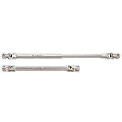 MEUS RACING 2pcs Universal Driveshaft for SCX10 SCX10 II Wraith TRX4 1/10 RC Crawler Upgrades Parts, 121-183mm - size: 121-183mm