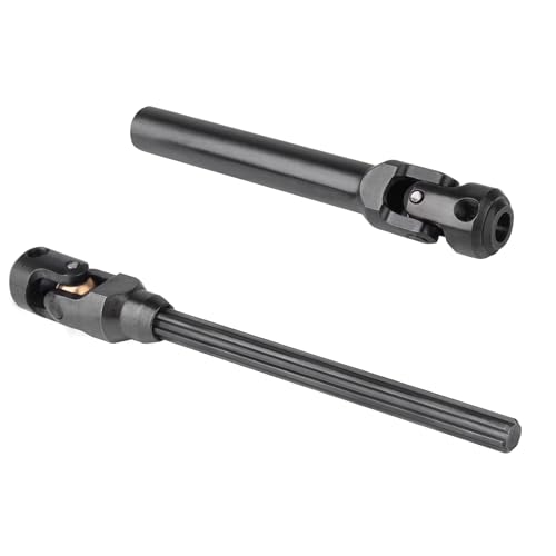 2pcs Hobbyfire 1/10 RC Crawler Drive Shafts Steel Universal Joint Driveshaft Heavy Duty for Axial SCX10 II III TRX4 Redcat Gen8 Gen7 Element Upgrades Parts(119-178mm) - style: 119-178mm