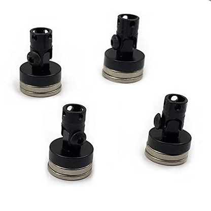 FainWan 4PCS RC Magnetic Body Post,Alloy Magnetic Stealth Invisible Body Shell Mount Column Compatible with H-S-P Red-cat Hi-Moto Tra-xxas SCX10 4WD 1/10 RC Car (Black)