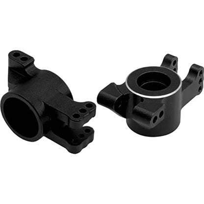 Alloy Rear Stub Axle Carriers Hub w/Ball Bearings # 9552 Compatible with Traxxas 1/8 Sledge 4WD 95076-4 RC Monster Truck Upgarde Parts (Black) - color: Black