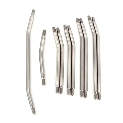 RC car Components Compatible with Axial for SCX10 II 90046 1/10 RC Car Parts 10PCS 313mm Stainless Steel Link Rod Set Linkage Steering Nylon Ball End