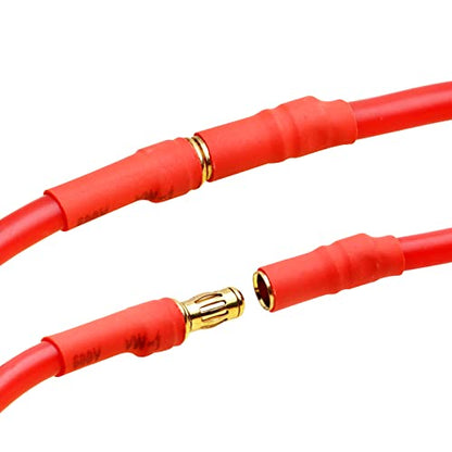 Hobbypark 3.5mm Bullet Connectors Banana Plug Extension Lead Male Female for Brushless Motor ESC (3-Pack)