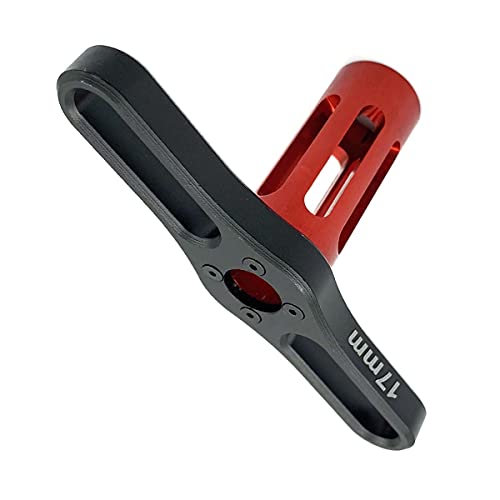 FainWan 17mm HEX Nuts Installation Tools Sleeve for H-S-P RC 1/8 Buggy Car Tires Tyre Wheel Rim (Red)