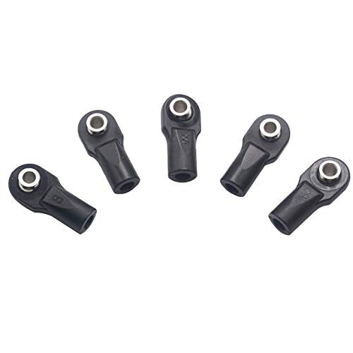 10Pack Share Goo M4 Plastic Tie Rod End Ball Joint Link Ball Head Holder Compatible with Traxxas TRX-4 Axial SCX10 HSP 90046 90047 1/10 RC Crawlers Car (22mm) - size: 22mm