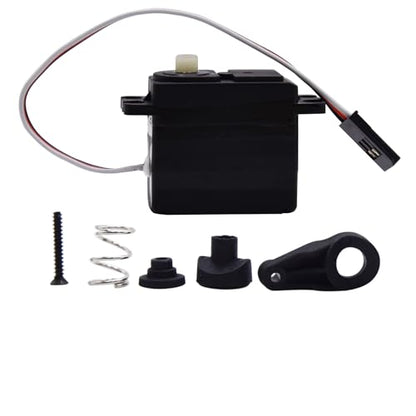 Blomiky 3 Wires 14701B Servo and 14702B Servo Saver Assembly Set for MJX 1/14 Scales H14BM 14209 14210 14301 14211 RC Trucks/ 14210 Servo