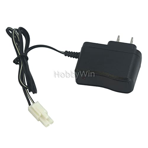 9.6V 250mA US Charger EL2P Male Plug Positive to Square for NiMH NiCD RC Car Battery