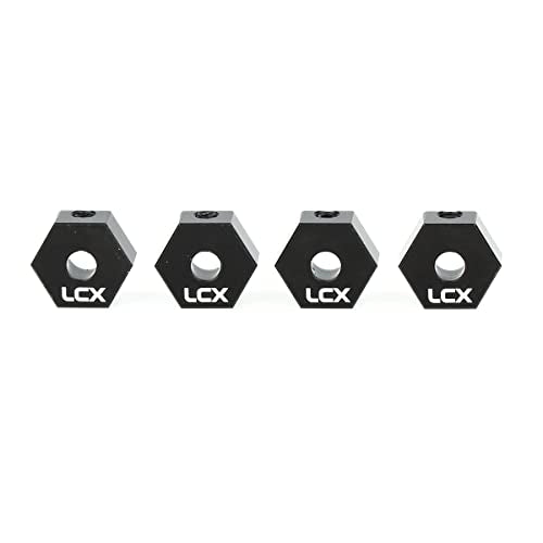 LCX Racing 1/10th RC Crawler Car 12mm x 6mm Aluminum Wheel Hex Hubs Drive Adapter for Axial SCX10 SCX10 II 90046