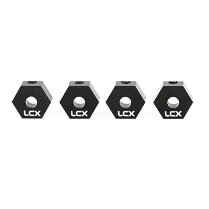LCX Racing 1/10th RC Crawler Car 12mm x 6mm Aluminum Wheel Hex Hubs Drive Adapter for Axial SCX10 SCX10 II 90046