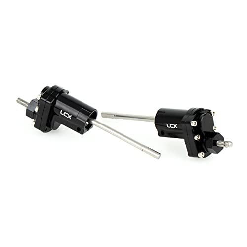 LCX Racing 1/10th RC Crawler Car CNC Machined Rear Portal Axle Conversion Kit for Axial SCX10 II 90046 90047, Upgrades Parts Accessories