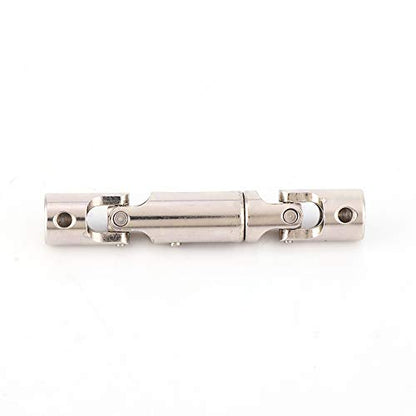 2PCS Metal Drive Shaft Universal Transmission Shaft for MN-35 MN-66 B-14 B-24 RC Car, Upgrade Parts for 1/12 1/16 RC Model Crawler Truck (2pcs)