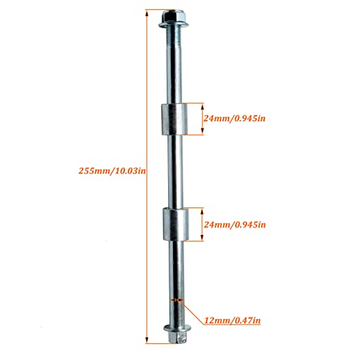 12mm Front Rear Wheel Axle For XR50 CRF50 70cc 90cc 110cc Dirt Pit Bike