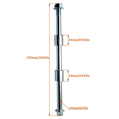 12mm Front Rear Wheel Axle For XR50 CRF50 70cc 90cc 110cc Dirt Pit Bike