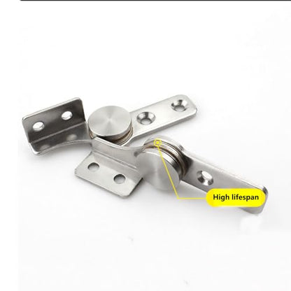 Torque 2.0 N.M, Torque Shaft Hinge Small Metal Damper，Stop at Will，for Folding Table, Windows, Doors, Wardrobe，Cabinets ，Boxes ， Flip Hinge with Adjustable Damping，1 Pair （L+R）, Silver