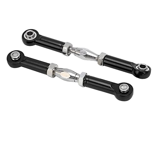 Front Sway Bar Kit with 2.7 inch Aluminum Alloy Arms High Tensile Strength Front Anti Roll Bar Suspension Stabilizer for 1 7 Remote Control Cars Lightweight Sturdy RC (Black) - color: Black
