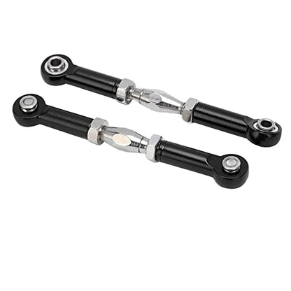 Front Sway Bar Kit with 2.7 inch Aluminum Alloy Arms High Tensile Strength Front Anti Roll Bar Suspension Stabilizer for 1 7 Remote Control Cars Lightweight Sturdy RC (Black) - color: Black