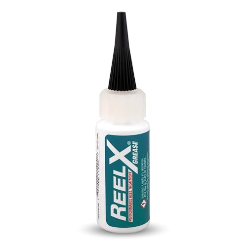ReelX Fishing Reel Grease, Marine-Grade Anti-Rust Lubricant for Bearings, Spinning, Baitcasting, Spincast, Fly, Trolling & Electric Reels, Corrosion Prevention & Control - size: Grease 1oz