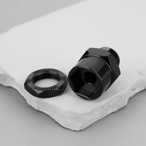 1 Set 12mm to 17mm Wheel Hex Hub Adapter Extension Conversion for 1/10 RC Car Upgrade Parts Black - color: Black