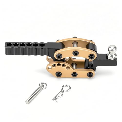 Adjustable Metal Trailer Hitch for TRX4 SCX10 GEN7 GEN8 | Adjustable Tow Hook, Receiver Mount, Durable Metal Construction, 1/10 RC Crawler Upgrades