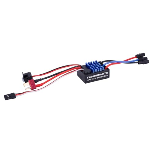 35A Sensorless HSP Brushless ESC 5V/2A BEC Waterproof Electric Speed Controller for 1/18 1/16 1/14 Drifting Short-Course Truck Wltoys HSP Upgrades Monster Truck (External)