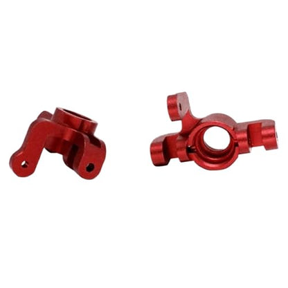 RC Steering Knuckle Block for Losi Lasernut U4 1/10 Aluminum Alloy Front Steering Spindle Knuckle Steering Cup RC Car for Buggy Upgrade Accessories(Red) - size: Red
