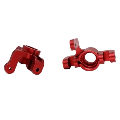 RC Steering Knuckle Block for Losi Lasernut U4 1/10 Aluminum Alloy Front Steering Spindle Knuckle Steering Cup RC Car for Buggy Upgrade Accessories(Red) - size: Red
