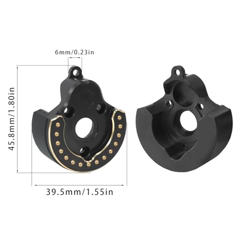 F10 Portal Axle Brass Weights Steering Knuckles with Front & Rear Portal Covers for Vanquish VRD VS4-10 Phoenix 1/10 RC Crawler LCG Lower COG Upgrade (3 in 1) - color: 3 in 1