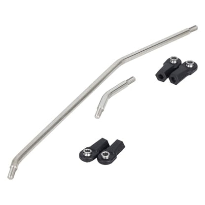 High Clearance Carbon Fiber LCG Chassis Kit with Transmission Shocks Absorbers for 1/10 RC Crawler Cheater Rigs SCX10 II (Links Set)